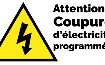 Coupure de courant du 17 mai 2024 de 8h15 à 12h15